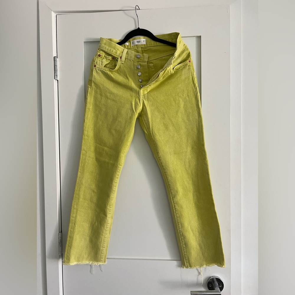 Mango Women's Yellow Jeans